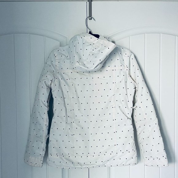 Powder Room Jackets & Coats Powder Room Womens Snow Jacket In White Dot Poshmark